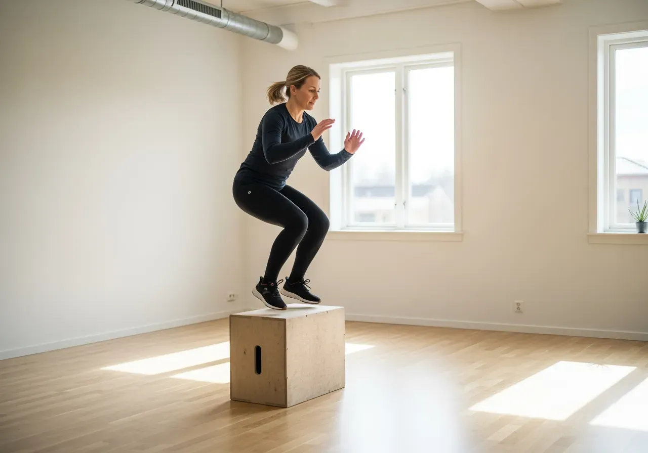Box jump teknik för nybörjare