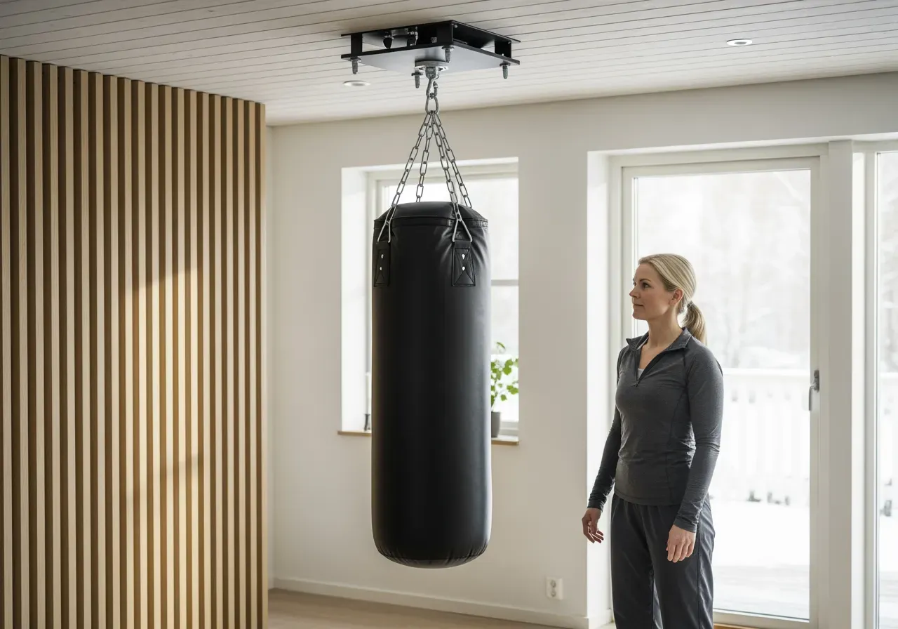 Säker upphängning av boxningssäck hemma