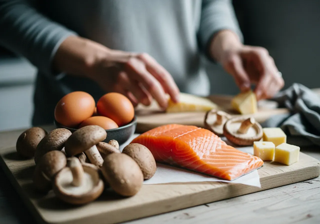 Matkällor rika på D‑vitamin