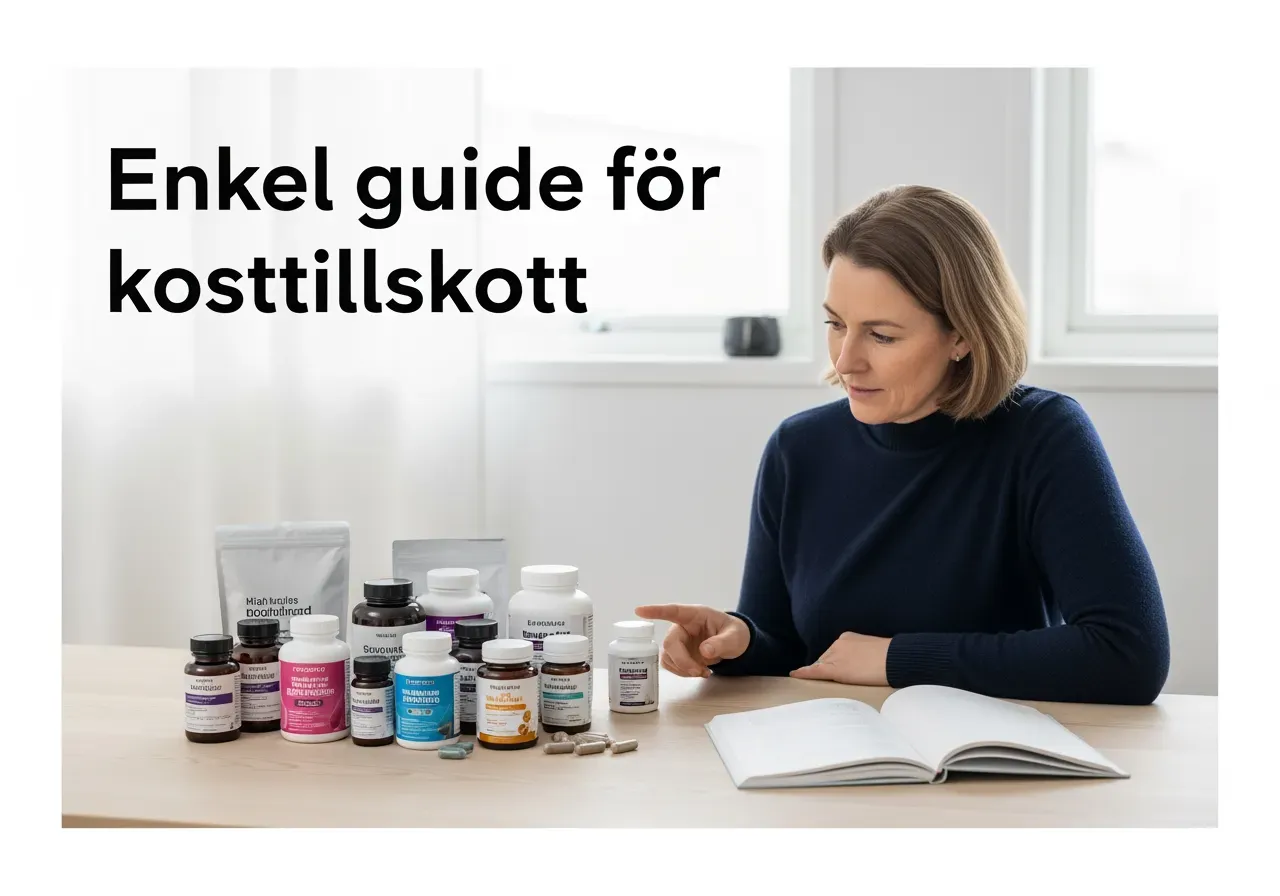 Enkel guide för kosttillskott