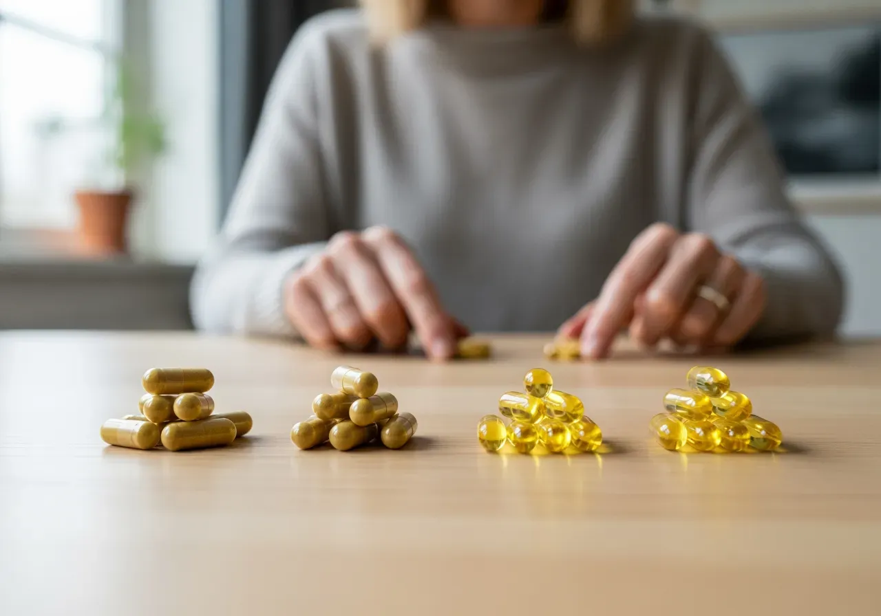 Jämförelse av ingefära-kapslar