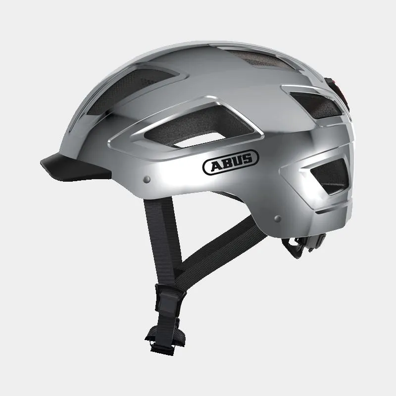 ABUS Hyban 2.0 Chrome Silver, Cykelhjälm
