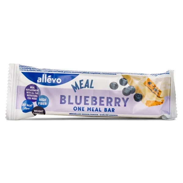 Allevo One Meal Bar, Blueberry, 1 st