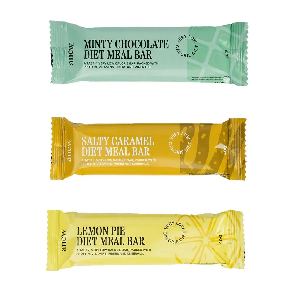 Anew VLCD Diet Meal Bar (10-Pack), Energibars