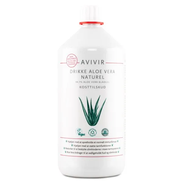 Avivir Aloe Vera Juice Naturell, 1 L