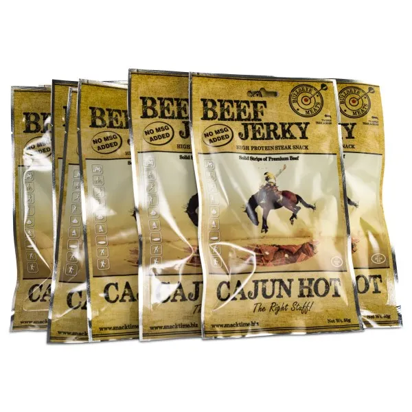 Beef Jerky, Cajun Hot, 10-pack