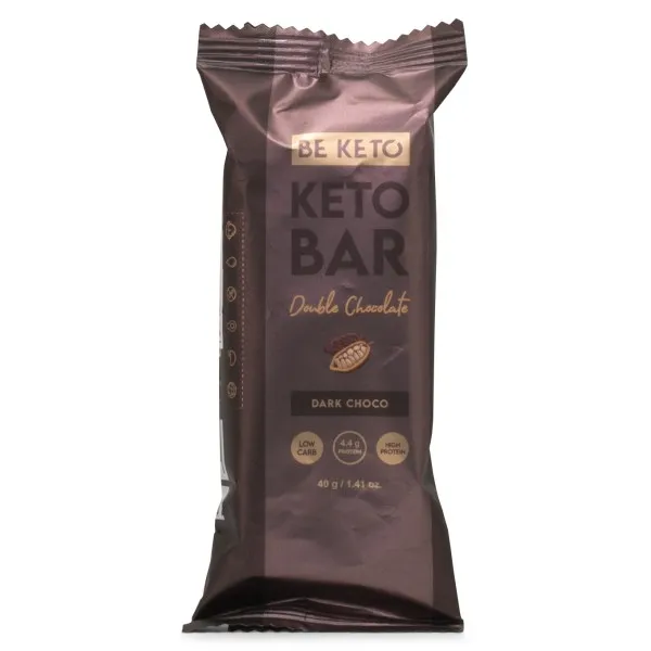 BeKeto KETO Bar, Double chocolate, 40 g