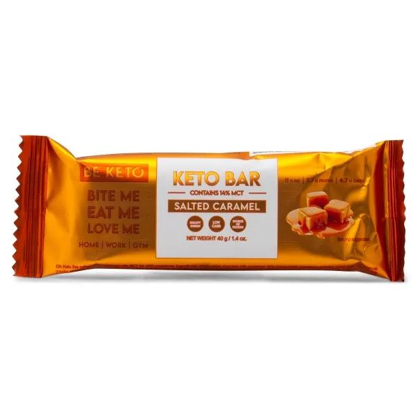 Beketo KETO Bar Soft, Chocolate covered Salted Caramel, 40 g