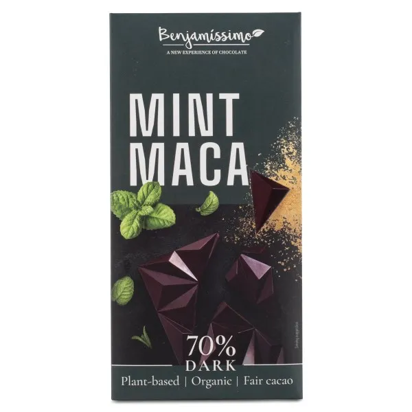 Benjamissimo Choklad Mörk 70 %, MInt & Maca