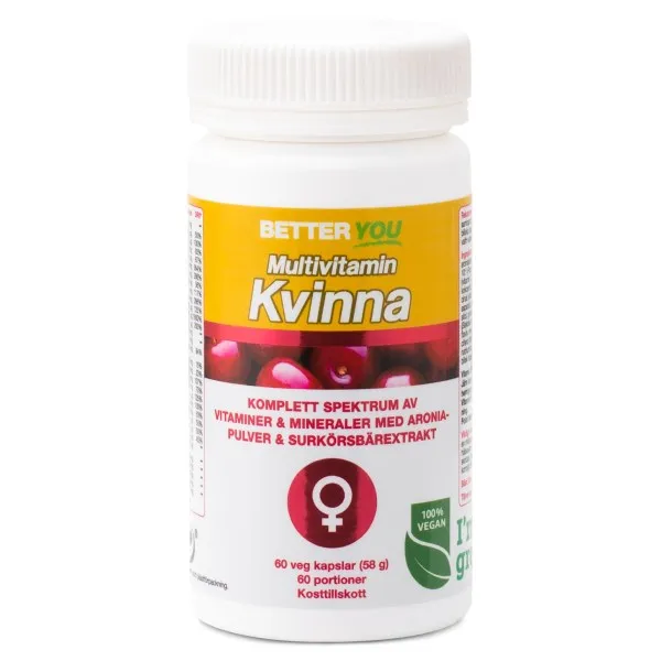 Better You Multivitamin Kvinna, 60 kaps