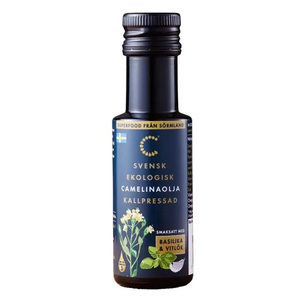 Camelina Camelinaolja Krav Basilika Vitlök