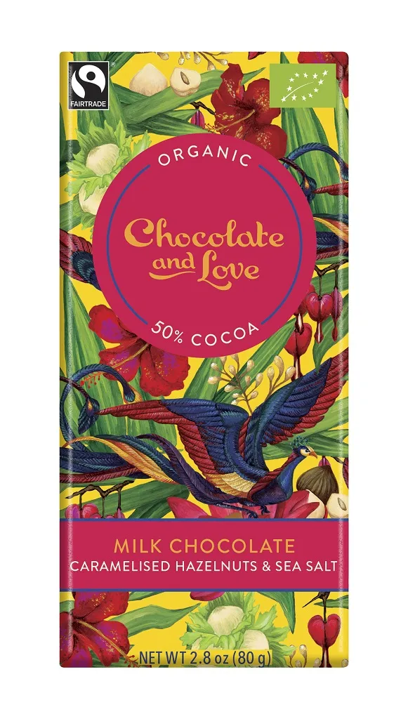 Chocolate & Love Choklad Mörk Karamelliserad Hasselnöt & Havssalt
