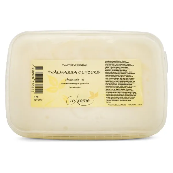 Crearome Tvålmassa Sheasmör Cremevit , 1 kg