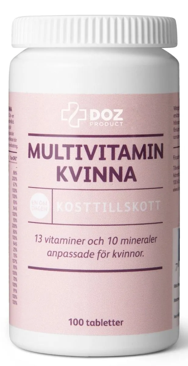DOZ Apotek Multivitamin Kvinna 100 st