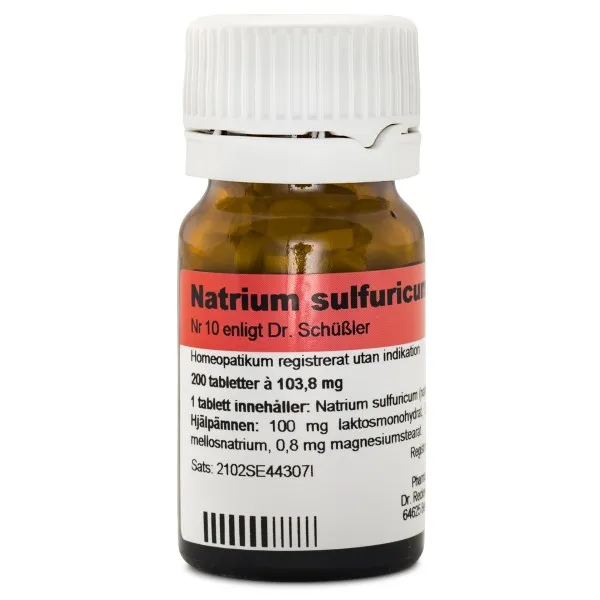 Dr. Reckeweg Cellsalt nr 10 Natrium sulfuricum D6, 200 tabl