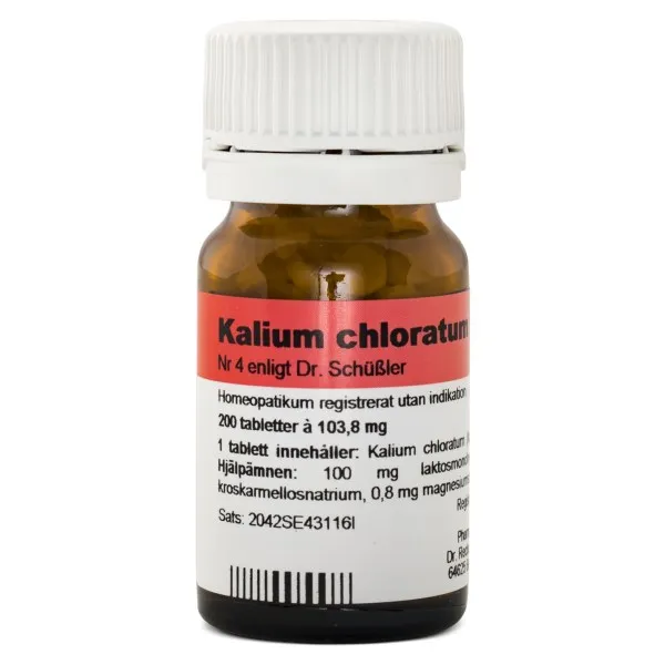 Dr. Reckeweg Cellsalt nr 4 Kalium chloratum D6, 200 tabl