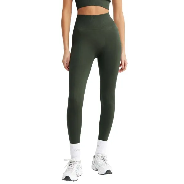 Drop Of Mindfulness Signature Seamless Tights, , Dark Green