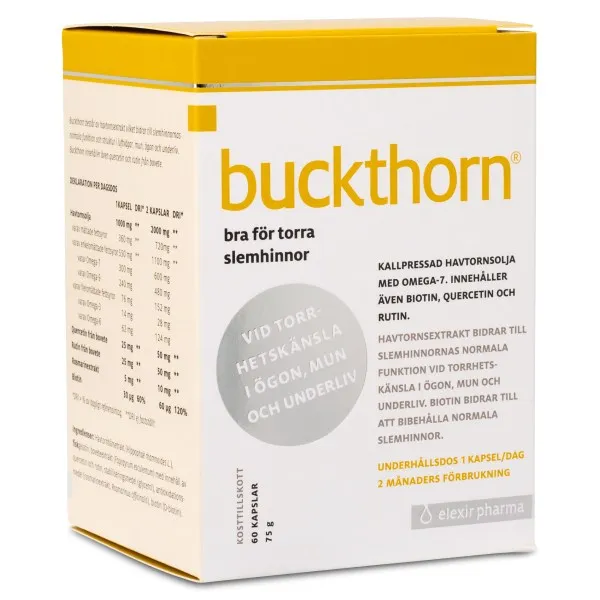 Elexir Pharma Buckthorn Kapslar, 60 kaps