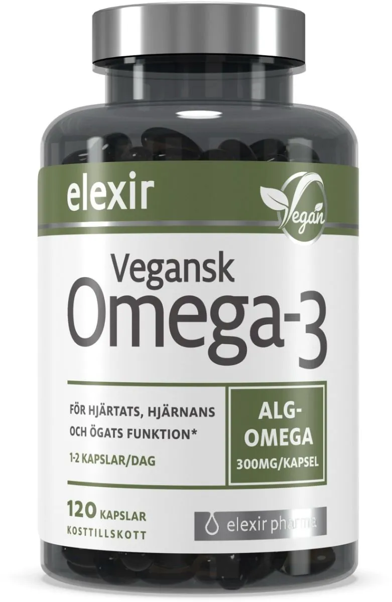Elexir Pharma Omega-3 Vegansk 120 styck