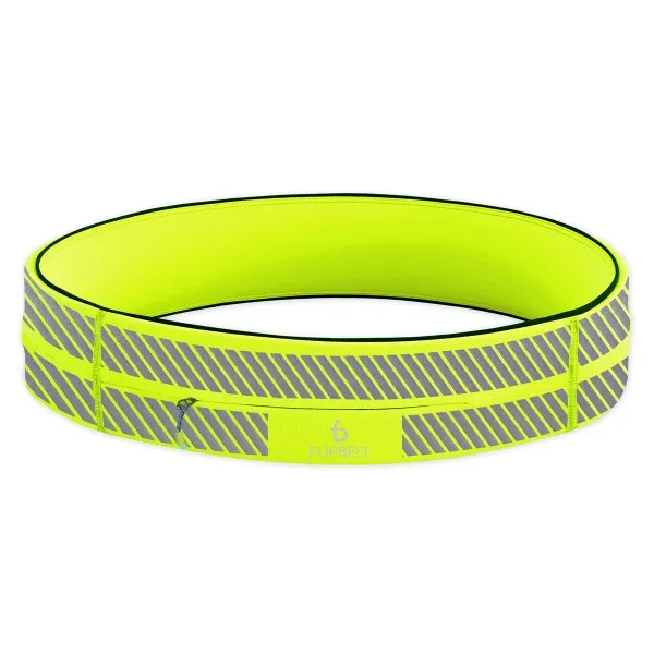 FlipBelt Zip Reflective, S, Neon Yellow