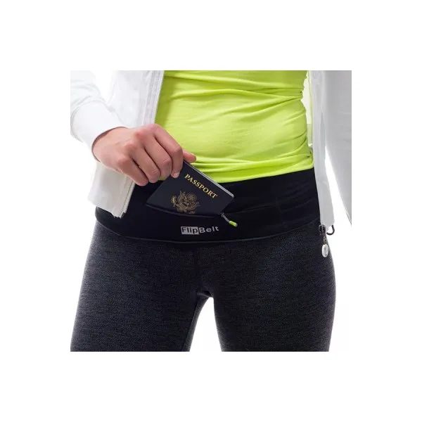 FlipBelt Zipper Belt, , Black
