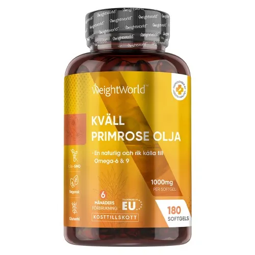 GLA Giant nattljusoljekapslar, 1000 mg 180 kapslar - Kosttillskott för kvinnor