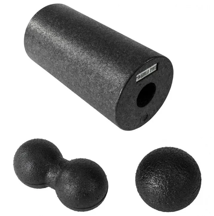 Gorilla Sports Faciapaketet - FoamRoller Massageboll