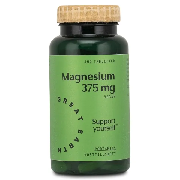 Great Earth Magnesium 375 mg, 100 tabl