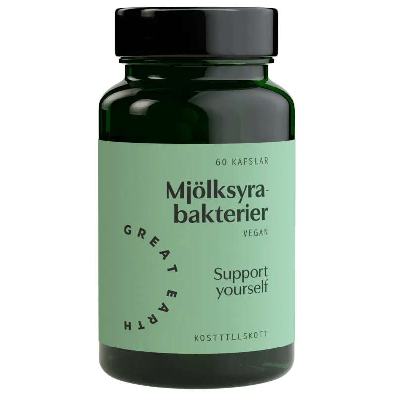 Great Earth Mjölksyrabakterier 60 kapslar