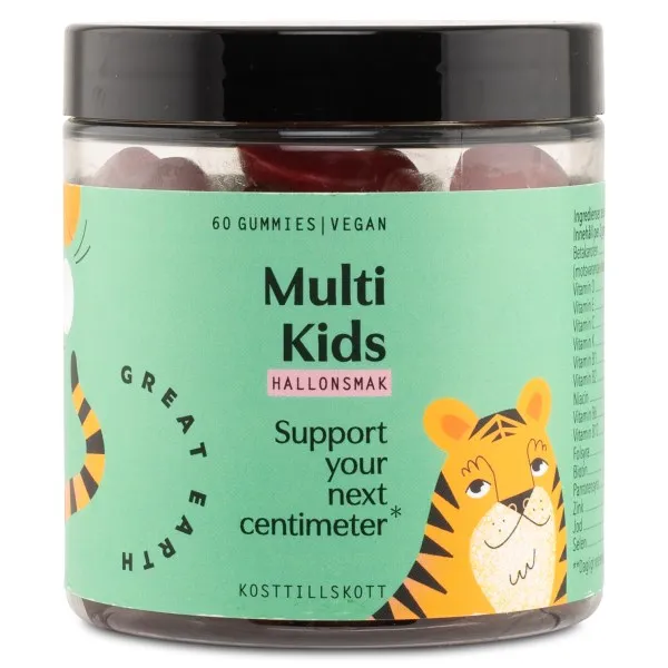 Great Earth Multi Kids, Hallon, 60 Gummies