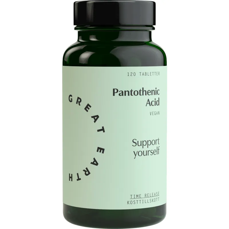 Great Earth Pantothenic Acid 120 tabletter