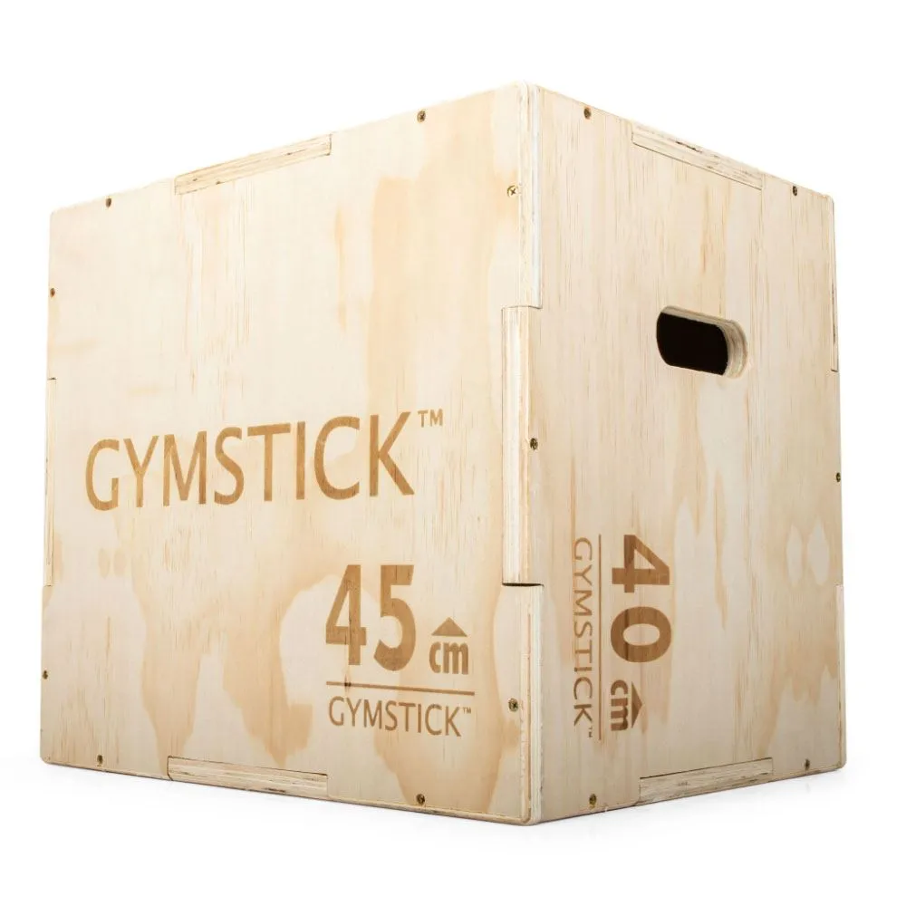 Gymstick WOODEN PLYOBOX 3-in-1, Plyo box