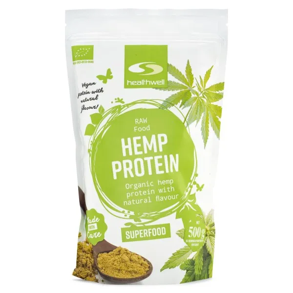 Healthwell Hampaprotein EKO, 500 g