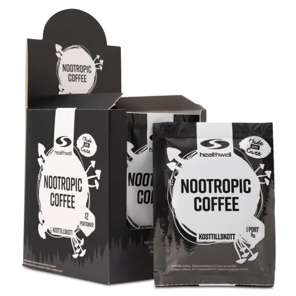 Healthwell Nootropic Coffee, 12-pack