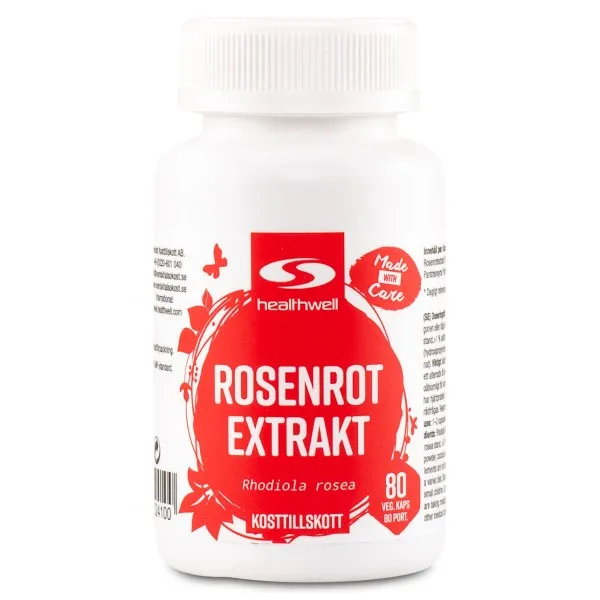 Healthwell Rosenrot Extrakt, 80 kaps