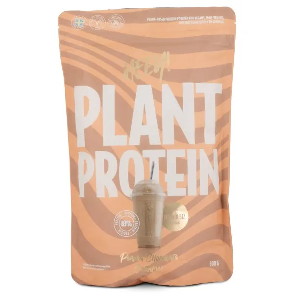HEEY Vegan Protein, Jordnöt/Choklad/Karamell, 500 g