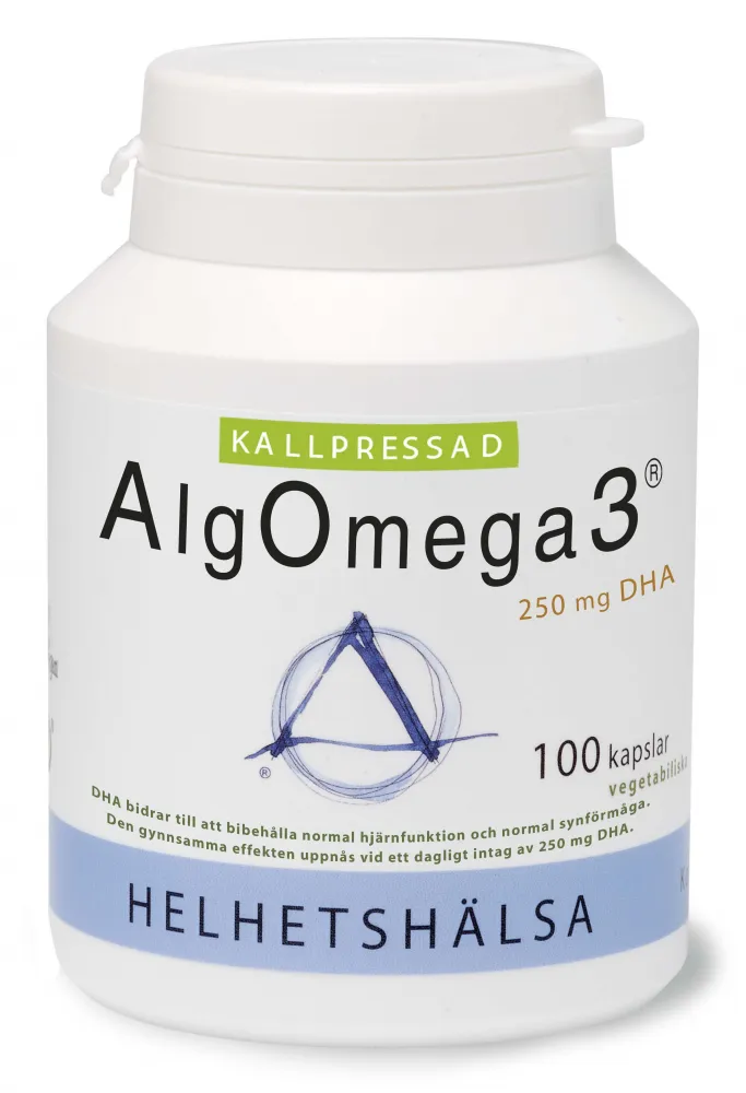 Helhetshälsa AlgOmega3® Kallpressad, 100 kapslar