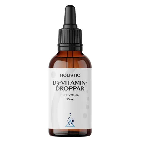 Holistic D3-vitamin Droppar, 50 ml