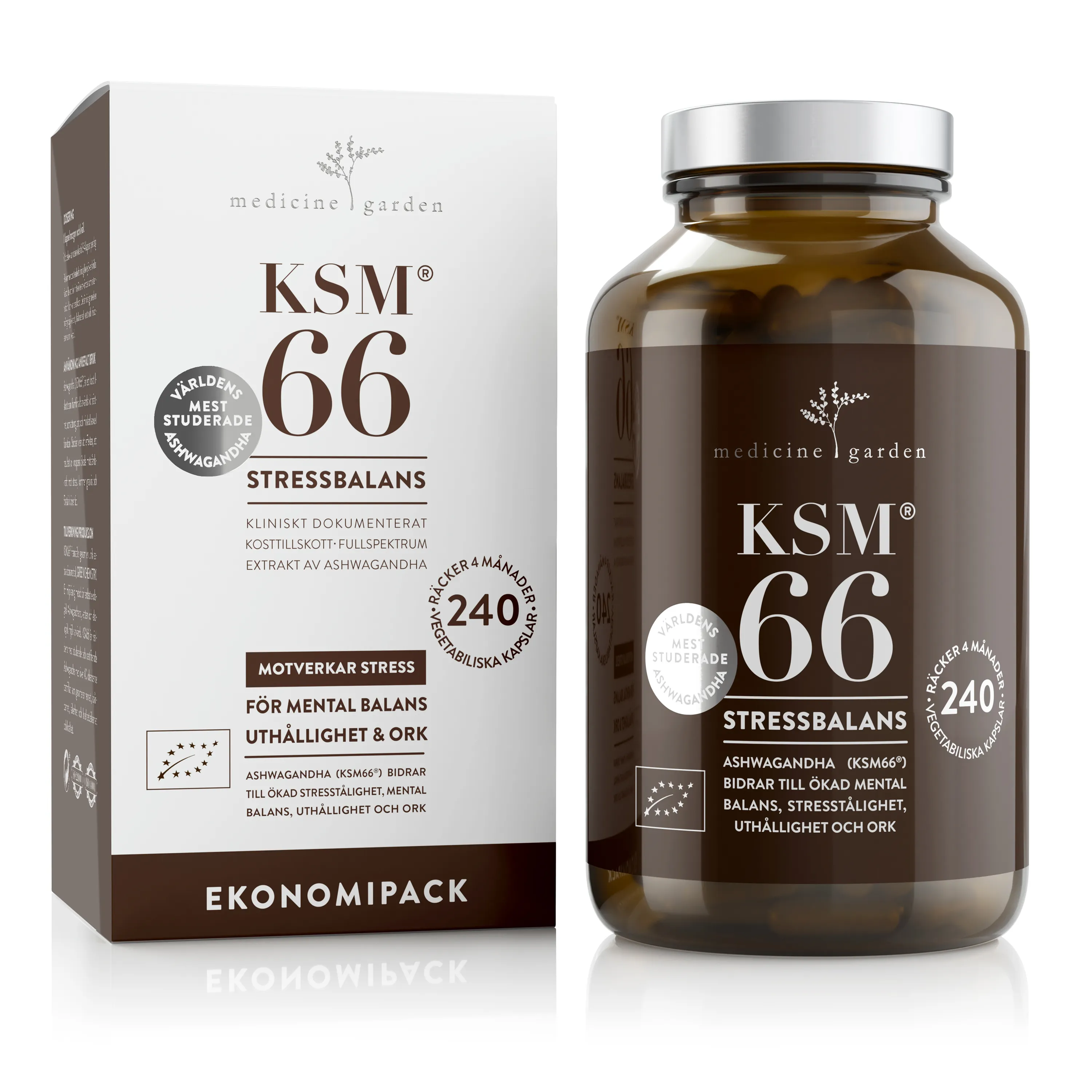 MedicineGarden KSM66 Ashwagandha 240 kapslar Ekonomi