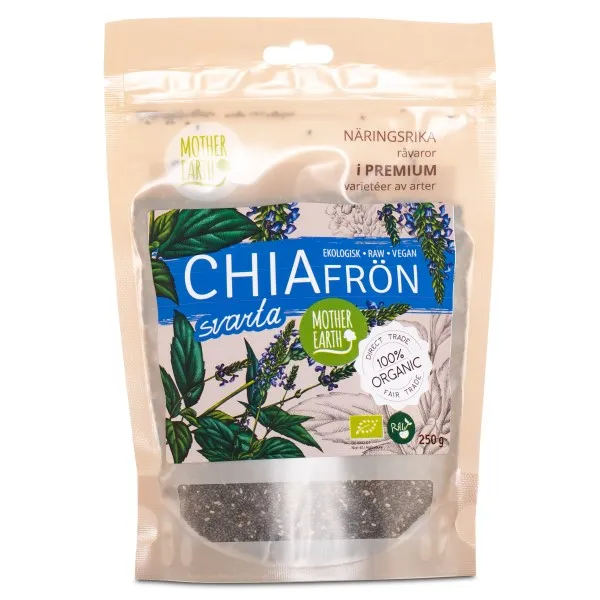 Mother Earth Chiafrön Svarta RAW & EKO, 250 g