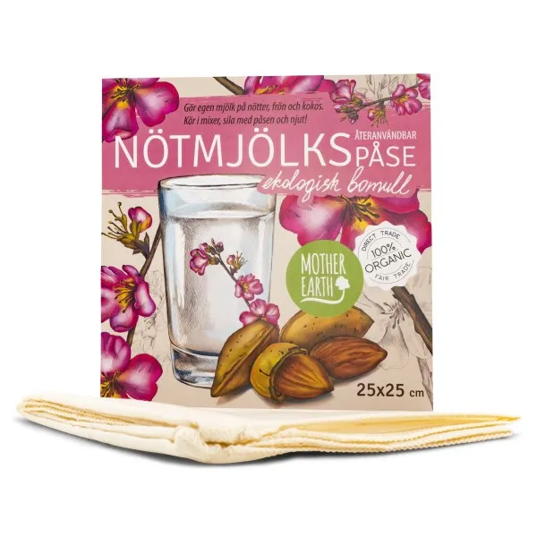 Mother Earth Nötmjölkspåse Ekologisk Bomull , 1 st