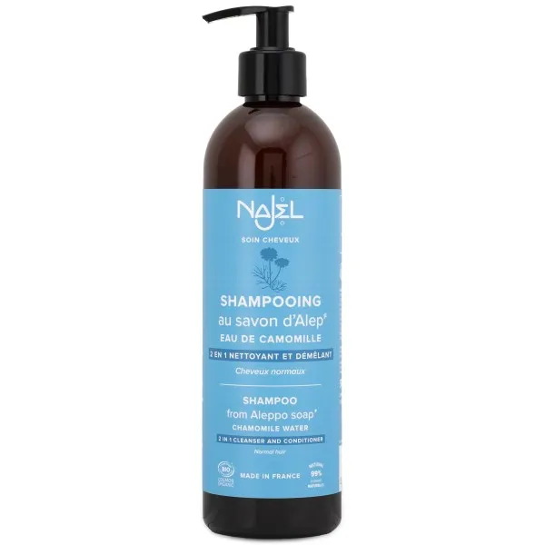 Najel Aleppo Soap Shampoo 2 in 1 Normal Hair, 500 ml