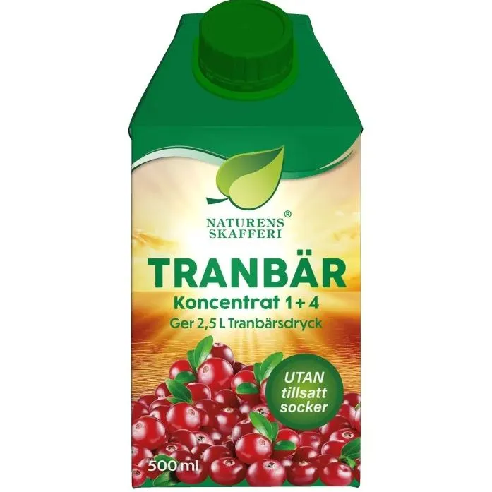 Naturens Skafferi Tranbär koncentrat 500 ml (Ät snart!)