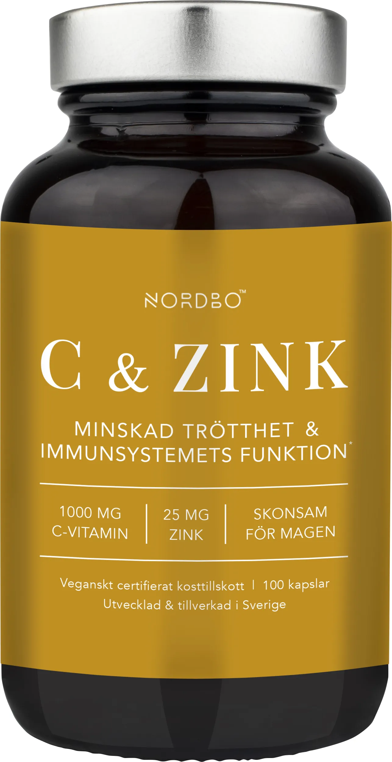 Nordbo C-vitamin & Zink 100 st