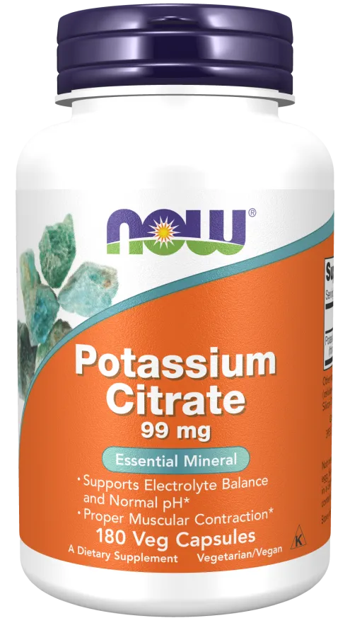 NOW Potassium (Kalium) Citrate 180 vegcaps