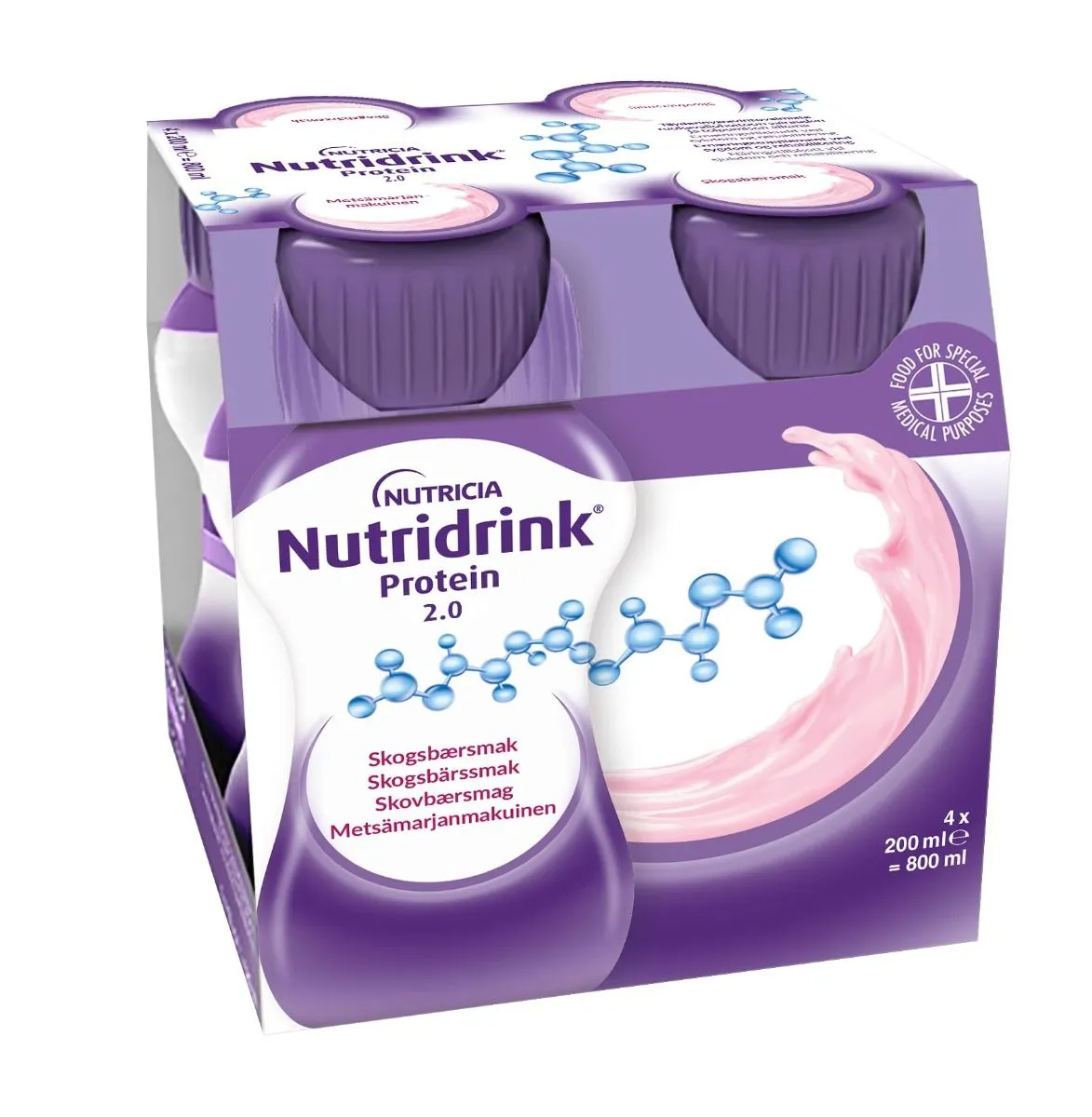 Nutridrink Protein 2.0, mocca, extra energi och proteinrikt, 2 kcal/ml