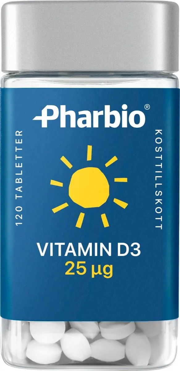 Pharbio vitamin d3 25 µg 120 st