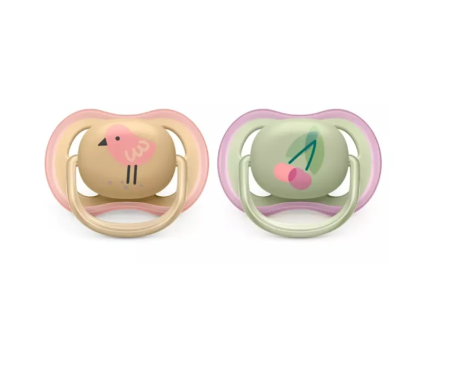 Philips Avent Ultra Air-Napp 0-6 mån Fågel/Körsbär