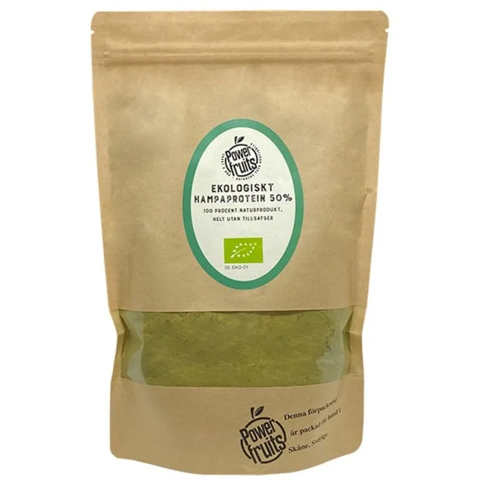 Powerfruits Hampaprotein 50% 500 g