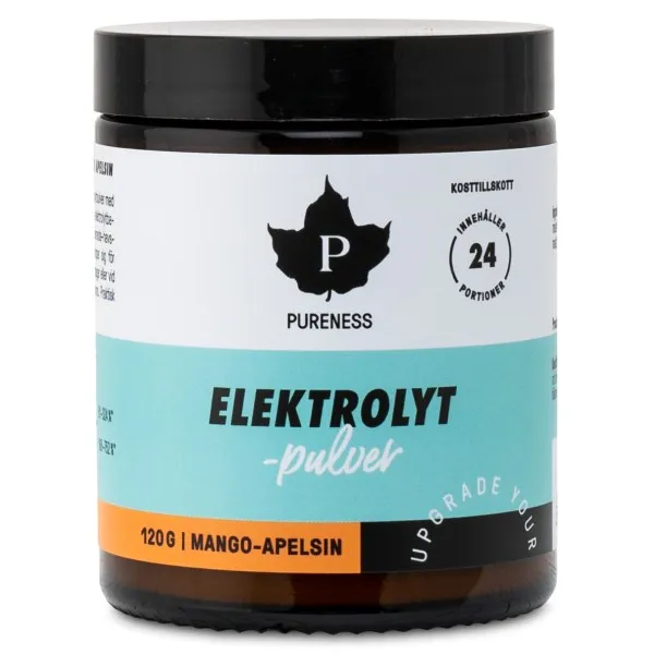Pureness Elektrolytpulver, Mango & Apelsin, 120 g